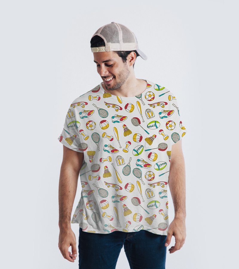 Cotton fabric T-shirt